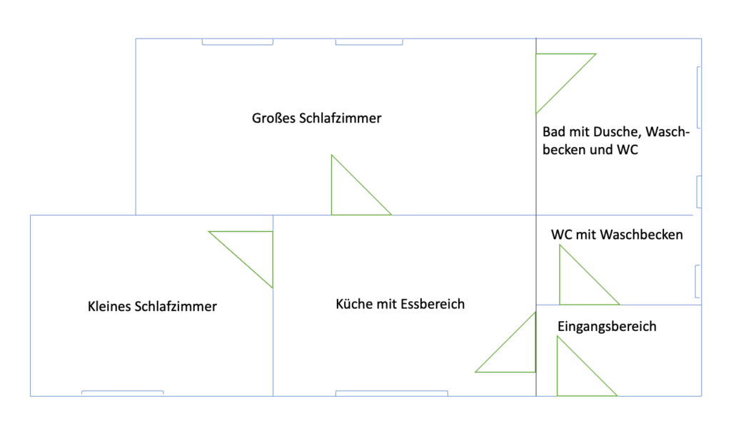 Grundriss der Ferienwohnung
